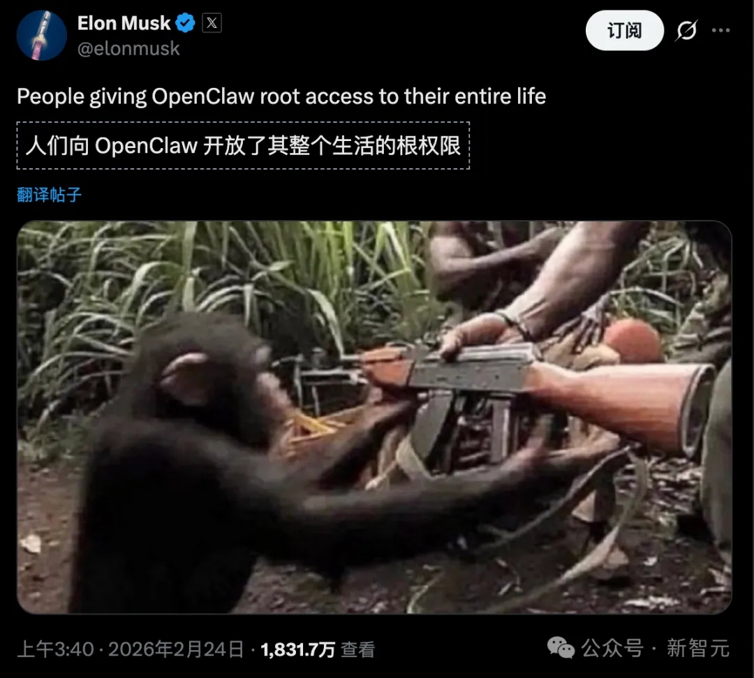 Musk Monkey Tweet